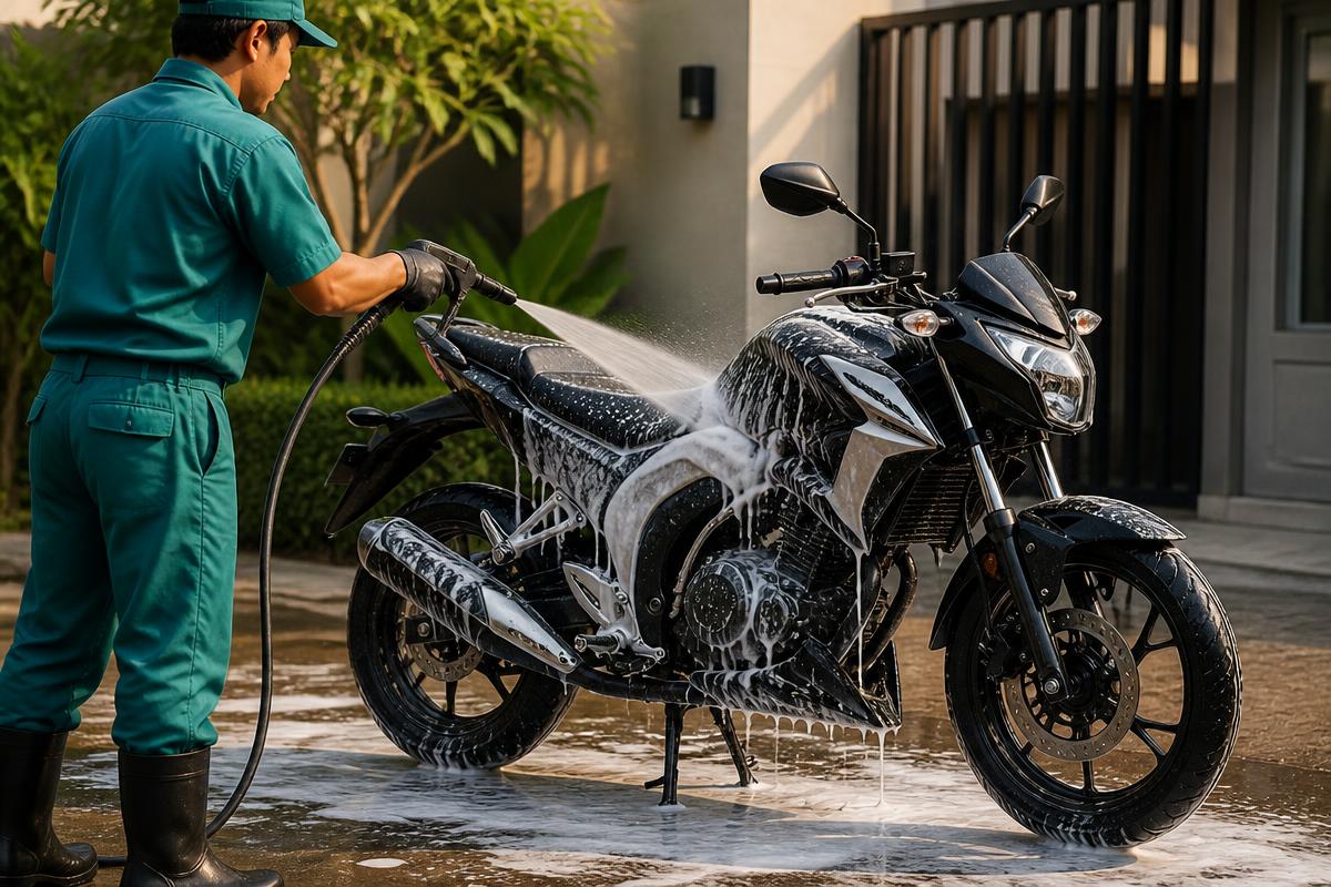 Bike Wash & Polish service
